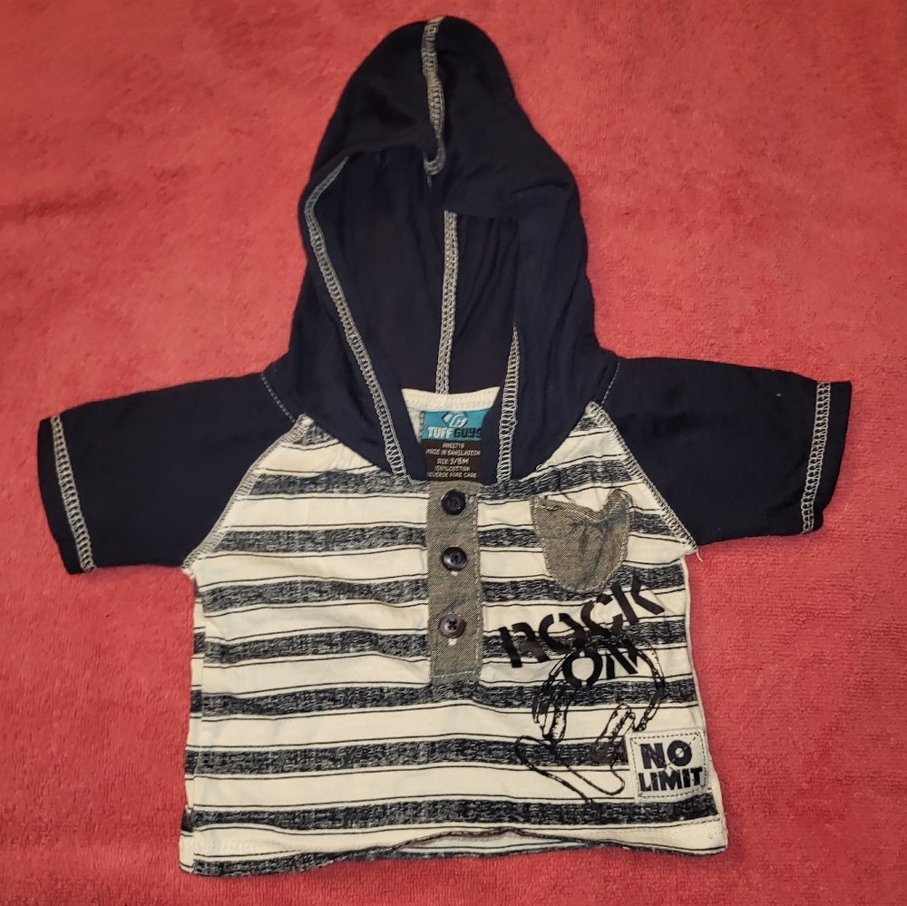 Tuff guys short sleeve hooded shirt